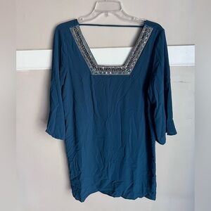 Pinkblush Teal Maternity Top